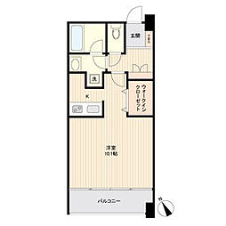 アーバンフラッツ榴岡 ワンルームの間取図画像