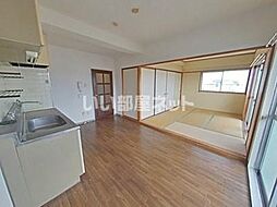 熊本市電B系統 杉塘駅 徒歩12分の賃貸マンション 9階3DKのリビング/ダイニング