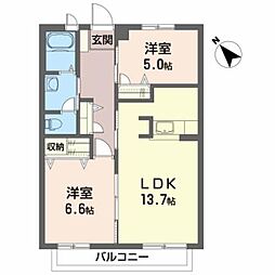 間取図画像 2LDK