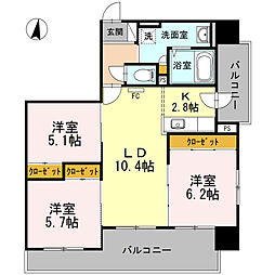 アコード23 3LDKの間取図画像