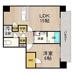 カーサフェリーチェ 1LDKの間取図画像