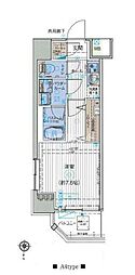 オーキッドレジデンス森下 1Kの間取図画像