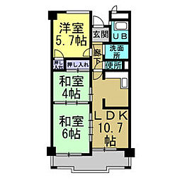 ワイズビル 3LDKの間取図画像