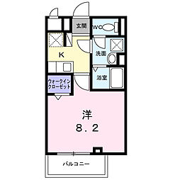 ジョリエメゾン千石 3階1Kの間取り