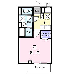 ジョリエメゾン千石 5階1Kの間取り