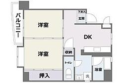 ハイツ三笠 2DKの間取図画像
