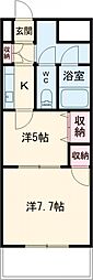 エール白須賀 2Kの間取図画像