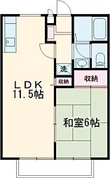 メゾンド司 1LDKの間取図画像