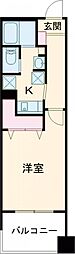 西神糀台ミオ 1Kの間取図画像