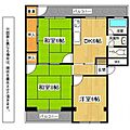 井堀南団地4棟4階4.6万円