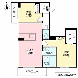 ShaMaison日向 2LDKの間取図画像