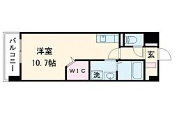 WING田崎 ワンルームの間取図画像