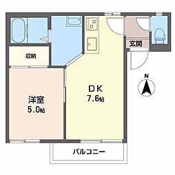 間取図画像 1DK