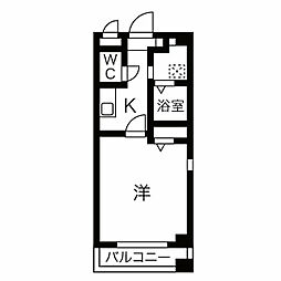 間取図画像 1K