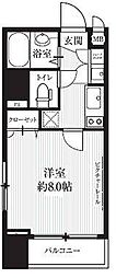 HF北四番丁レジデンス 1Kの間取図画像