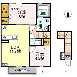 間取図画像 2LDK
