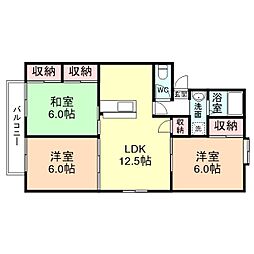 ＳＨＡＭＲＯＣＫ 2階3LDKの間取り