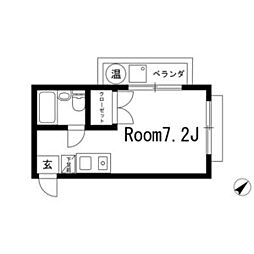スカイヒルズ名東 ワンルームの間取図画像