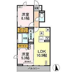 間取図画像 2LDK