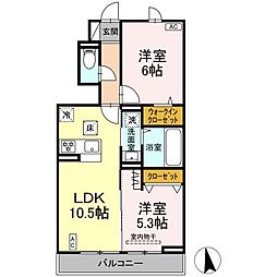 間取図画像 2LDK