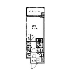 Alivis都島北通 5階1Kの間取り