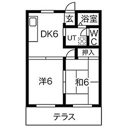 間取図画像 2DK