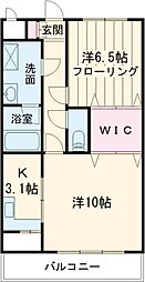 ESPERANZA1 1LDKの間取図画像