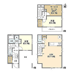 Kolet綾瀬#14 1階2SLDKの間取り