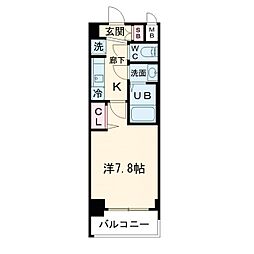 ソルテラス大阪BAY STATION SIDE 801 8階1Kの間取り