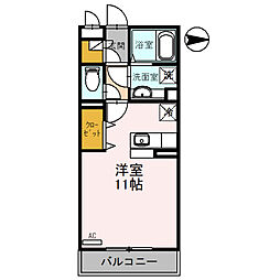マ・メゾン ワンルームの間取図画像