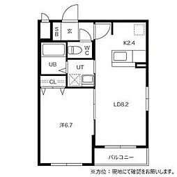 E-ハイム札幌 1LDKの間取図画像