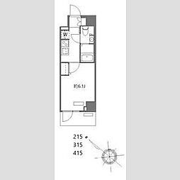 N-stage西船橋市川 1Kの間取図画像