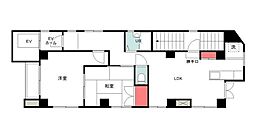 パリービル 2LDKの間取図画像