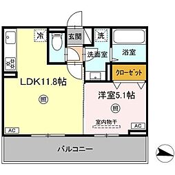 Maison Bonheur（メゾン　ボヌール） 3階1LDKの間取り