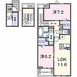 間取図画像 2LDK