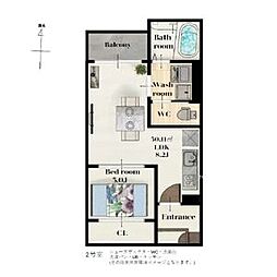 REGALEST薬師堂駅 3階1LDKの間取り