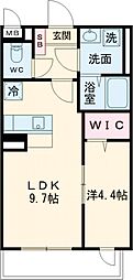 Ｌａ・ｍａｉｓｏｎ高崎 401 1階1LDKの間取り