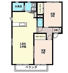 間取図画像 2LDK