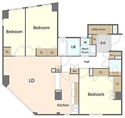 柏木363 1階3LDKの間取り