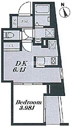 シェーネスハイム大森東 6階1DKの間取り