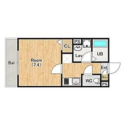 (仮称)ジーメゾン川越仙波町 1階1Kの間取り