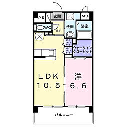 Maison Qoo 1LDKの間取図画像