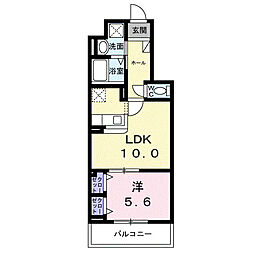 カレントコート東葛西 1LDKの間取図画像