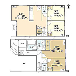 Kolet墨田八広#05 1階2SLDKの間取り