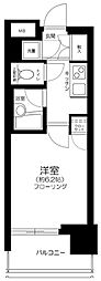 パレステュディオ芝浦シティ 1Kの間取図画像
