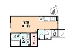 ＥｄｇｅＭｏｍｅｎｔ長江 107 1階ワンルームの間取り