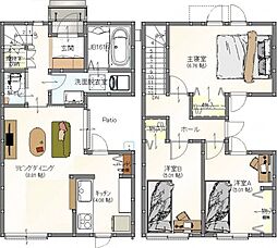 Karina Grace 旭 1階3LDKの間取り