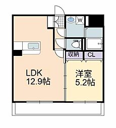 仮）本永マンション 3階1LDKの間取り