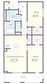 アルメノア西新1階15.2万円