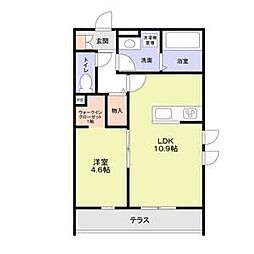 守山区守山三丁目新築計画A棟(西) 202 2階1LDKの間取り